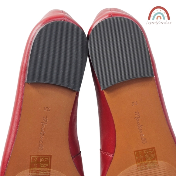 New! Madewell The Mylie Ballet Flat in Wild Cranberry Leather - Picture 16 of 16